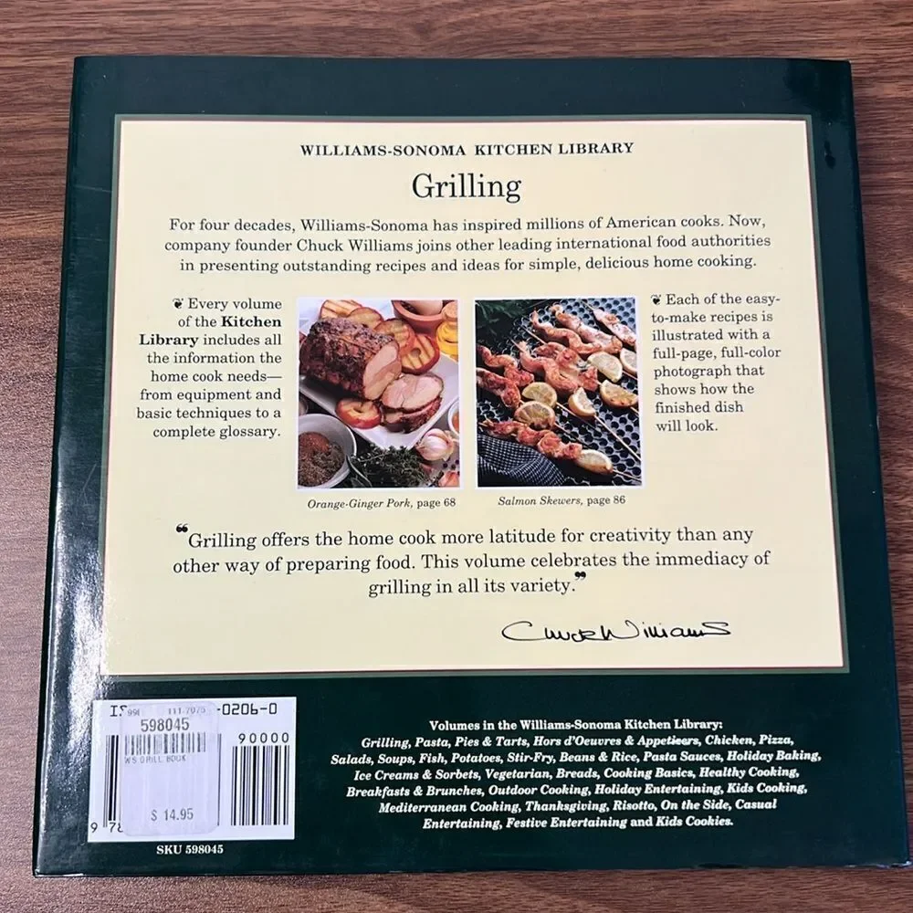 Williams-Sonoma Kitchen Library Cookbook ~ Grilling